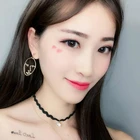 Корейские ювелирные изделия серьги лицо полые серьги лицо овальные серьги для женщин Oorbellen