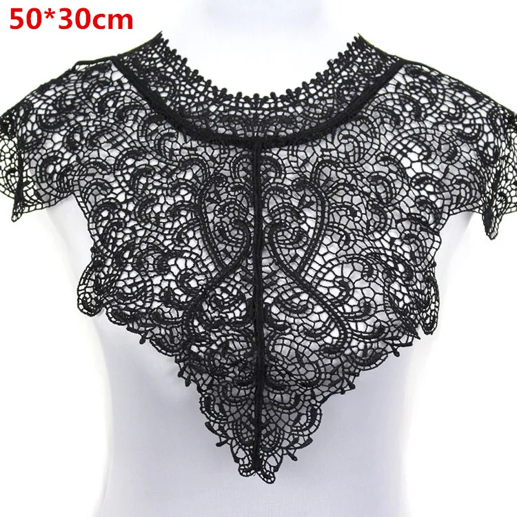 1 шт. кружевной воротник с вышивкой 30 х50 см|embroidery sewing|embroidered lace collarlace collar |