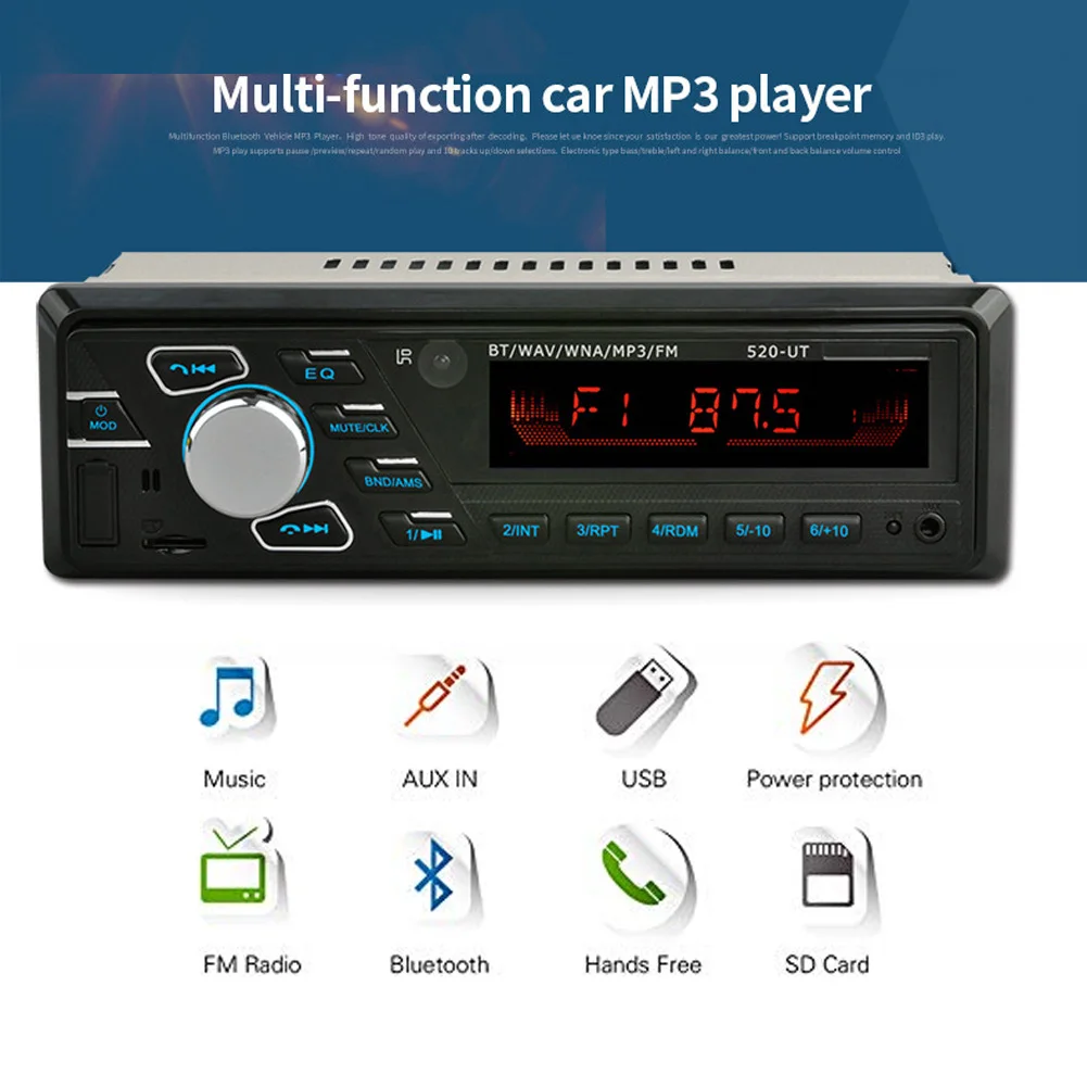 Без потерь микрофон Bluetooth AUX интерфейс автомобиля FM радио дистанционное
