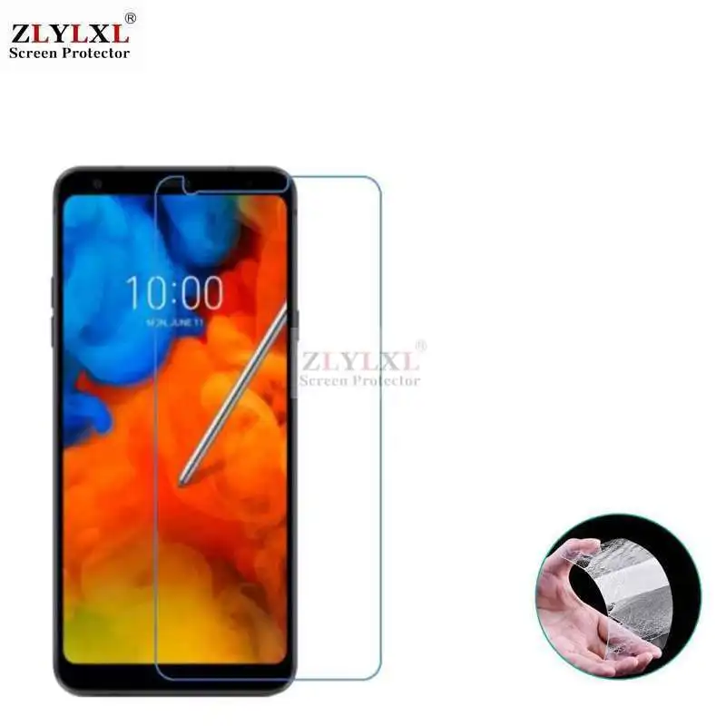 Прозрачный грязеотталкивающий мягкий чехол-накладка для LG Qstylus + Stylo4 закаленное