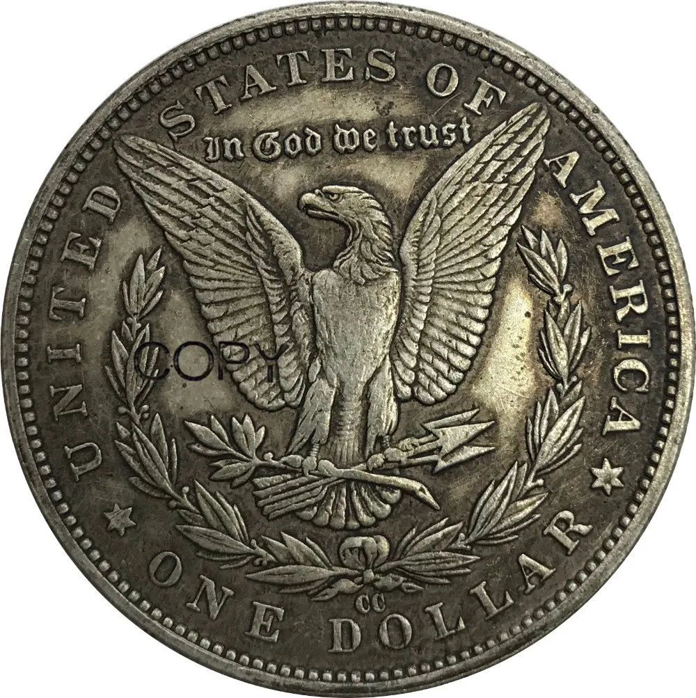 1883 куб. См США 1 доллар моргановский купроникель посеребренные копировальные