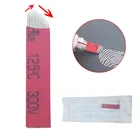 50 шт., микроблейдинг в форме V, 15 штырьков, Перманентный макияж, ручная тату для бровей, контурные иглы