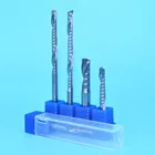 Фреза из карбида вольфрама для дерева, фреза для деревообработки, фреза для концевой фрезы с 1 канавкой, МДФ, ПВХ, акрила, 4 мм, 5 мм, 6 мм