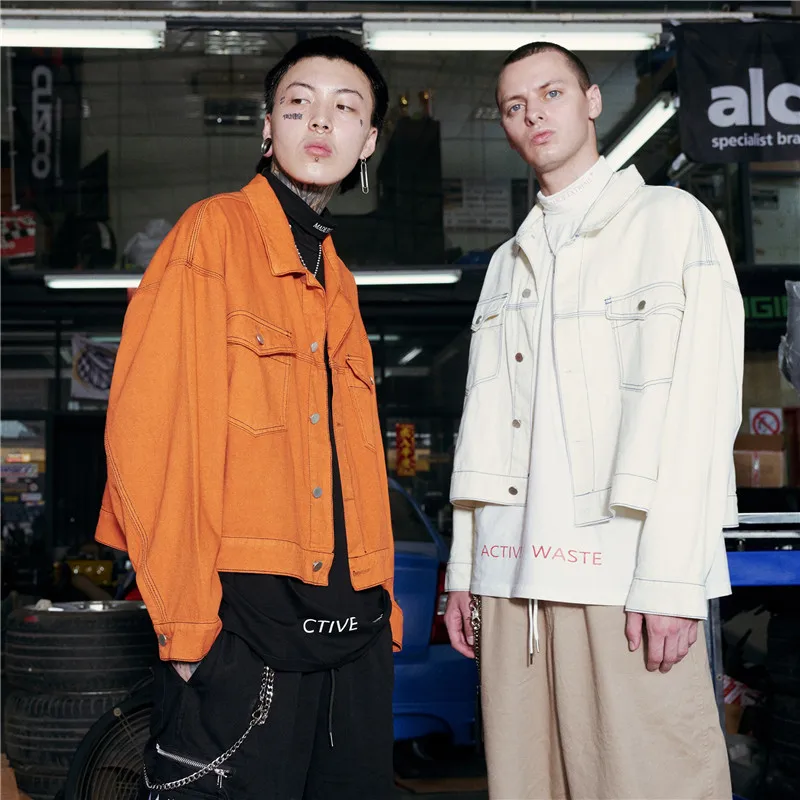 Neverfunction мужские новые модные хлопковые белые короткие джинсовые куртки высокого