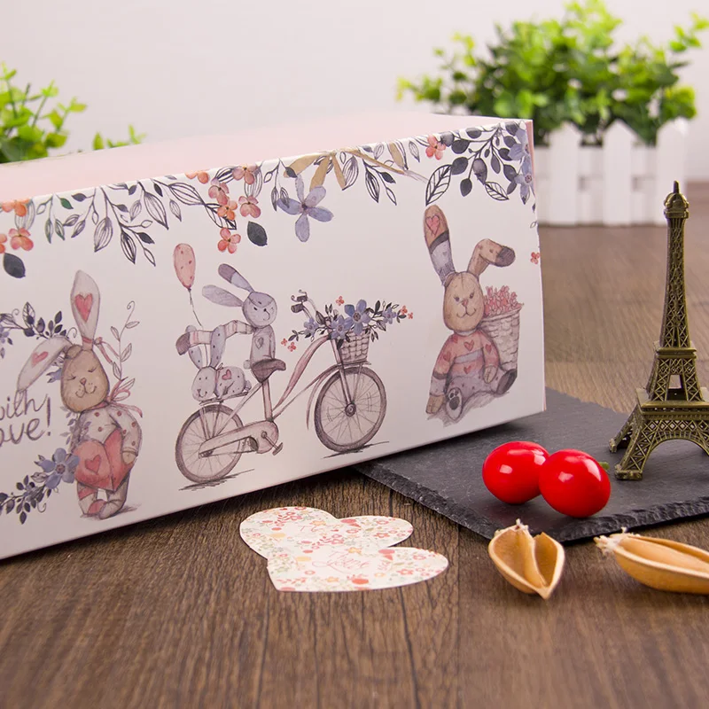 10 штук/партия коробка для кондитерских изделий|cookies packing|box partycookie packaging |