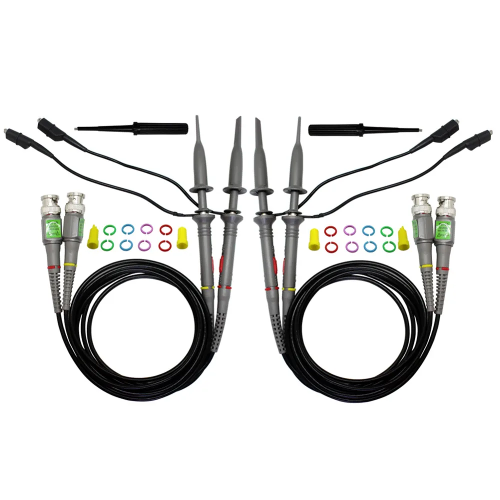 Новый осциллограф 4 100MHZ x10 x1 PROBES4|probe|probe clipprobe oscilloscope |