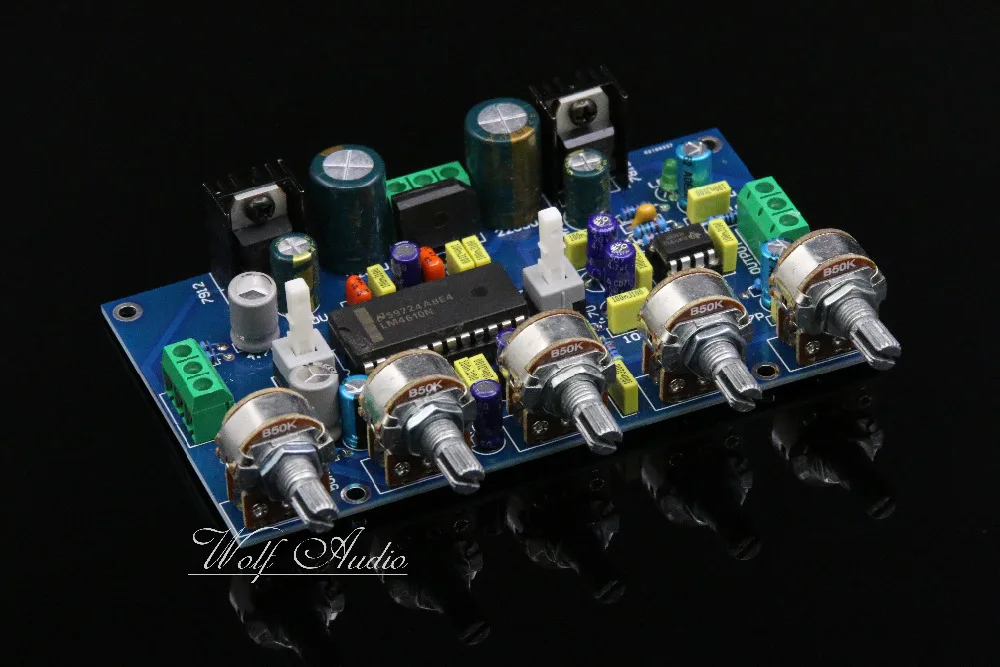 Сборка DIY HIFI LM4610 плата предварительного усилителя регулировки громкости + 5532