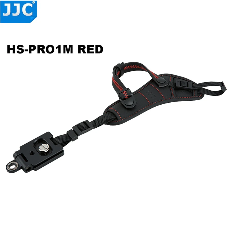 HS-PRO1M RED JJC HS-PRO1M/HS-PRO1P ручной ремешок для большинства DSLR камер с 1/"-20 штативным гнездом для sony/Nikon/Canon/Panasonic/Olympus - Цвет: HS-PRO1M RED