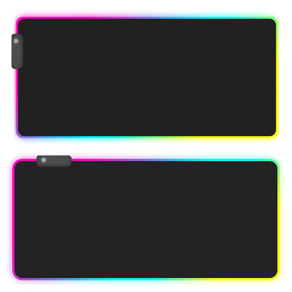 Большой цветной игровой коврик для мыши со светодиодной подсветкой RGB геймерская