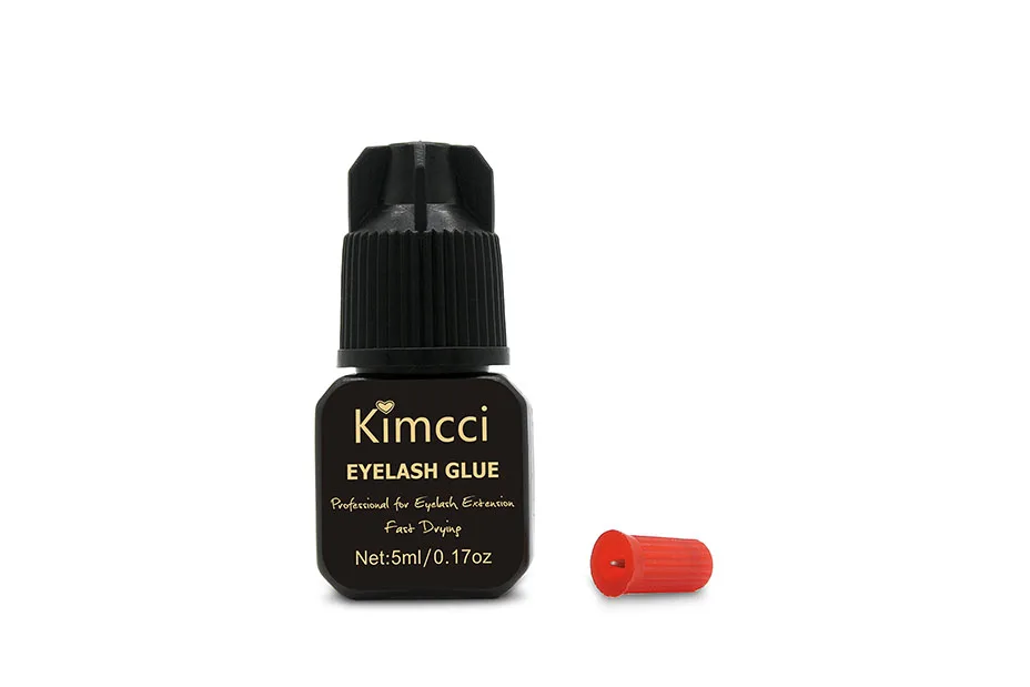 Kimcci 5 мл/10 мл Профессиональный клей для наращивания ресниц без запаха без стимуляции быстросохнущие Искусственные ресницы клей черный сильный липкий