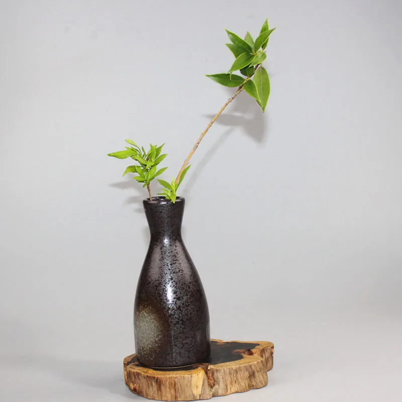 Дзен грубая керамическая ваза японская икебана Керамическая Настольная