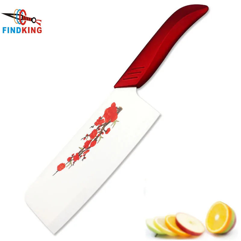 

FINDKING 6.5 inch kitchen ceramic knives red flower blade sharpe kitchen zirconia ceramic chef knife Vegetable foodgrade