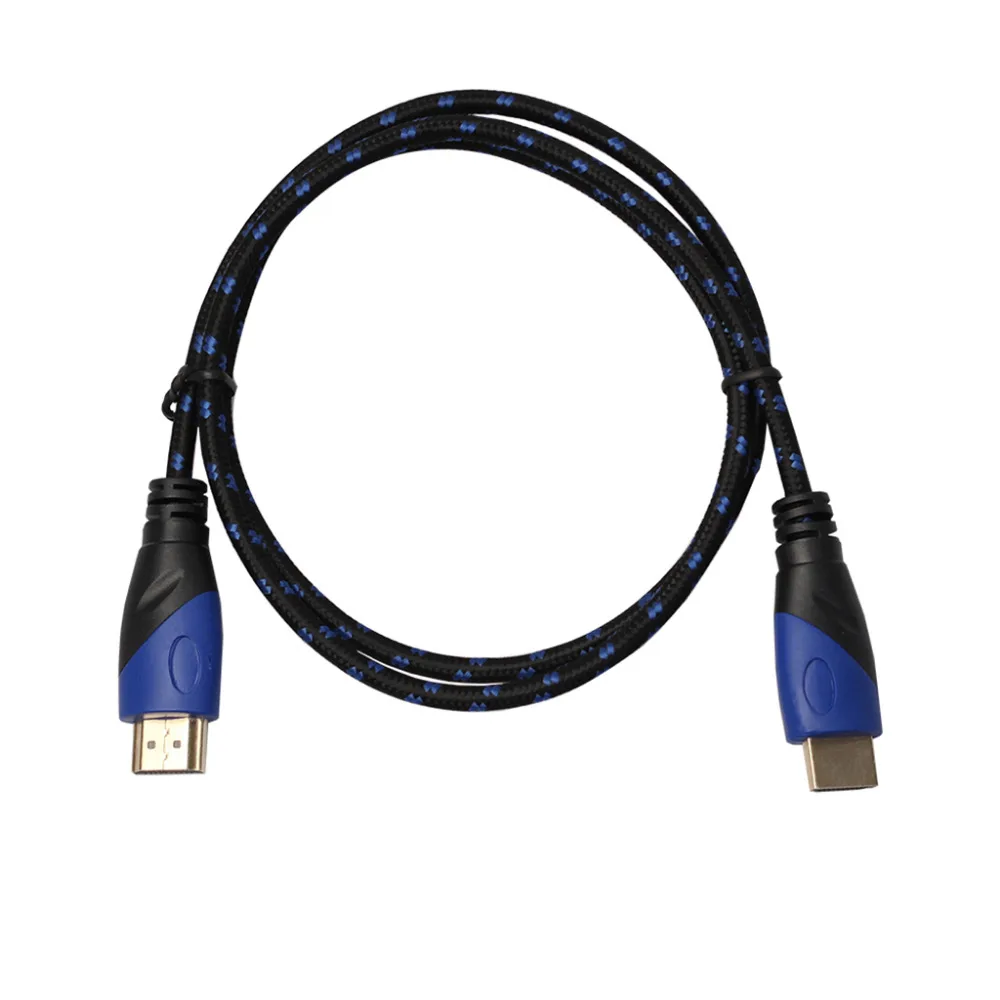 Кабель HDMI с нейлоновой оплеткой 1080P 3D V1.4 Быстрая Скорость 0,5 м 1 м 1,8 м 3 м 5 м 10 м 15 м HDMI код для проектора PS4 HDTV