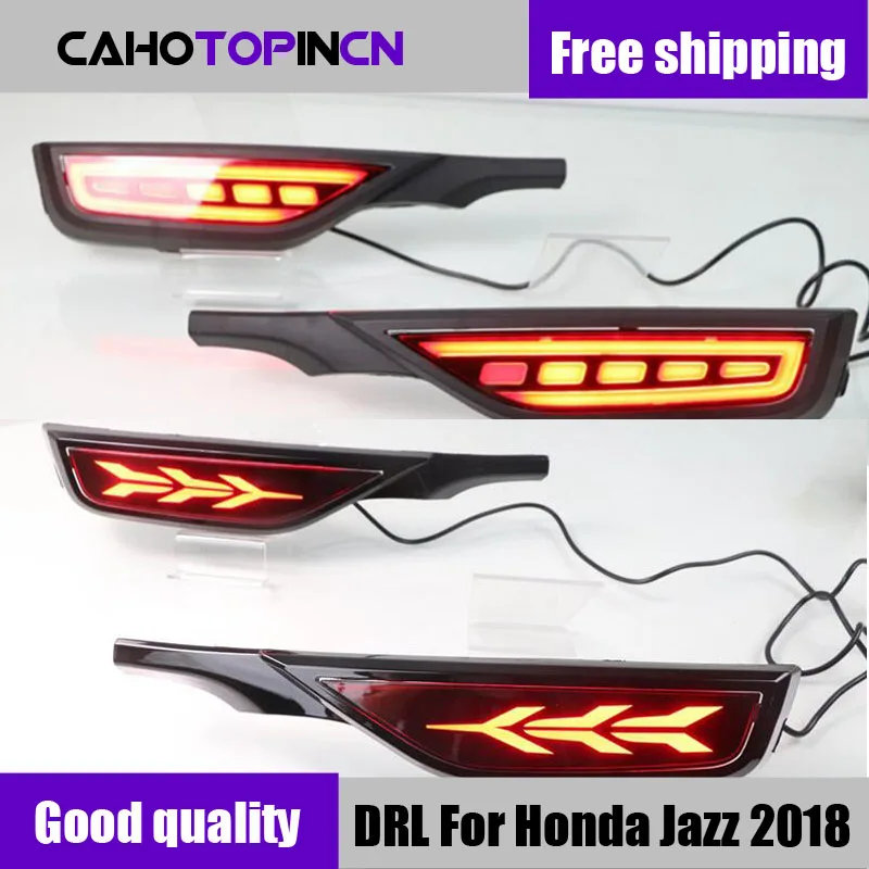 Задняя противотуманная фара для Honda Fit Джаз 2018 2019 12V автомобильный светодиодный