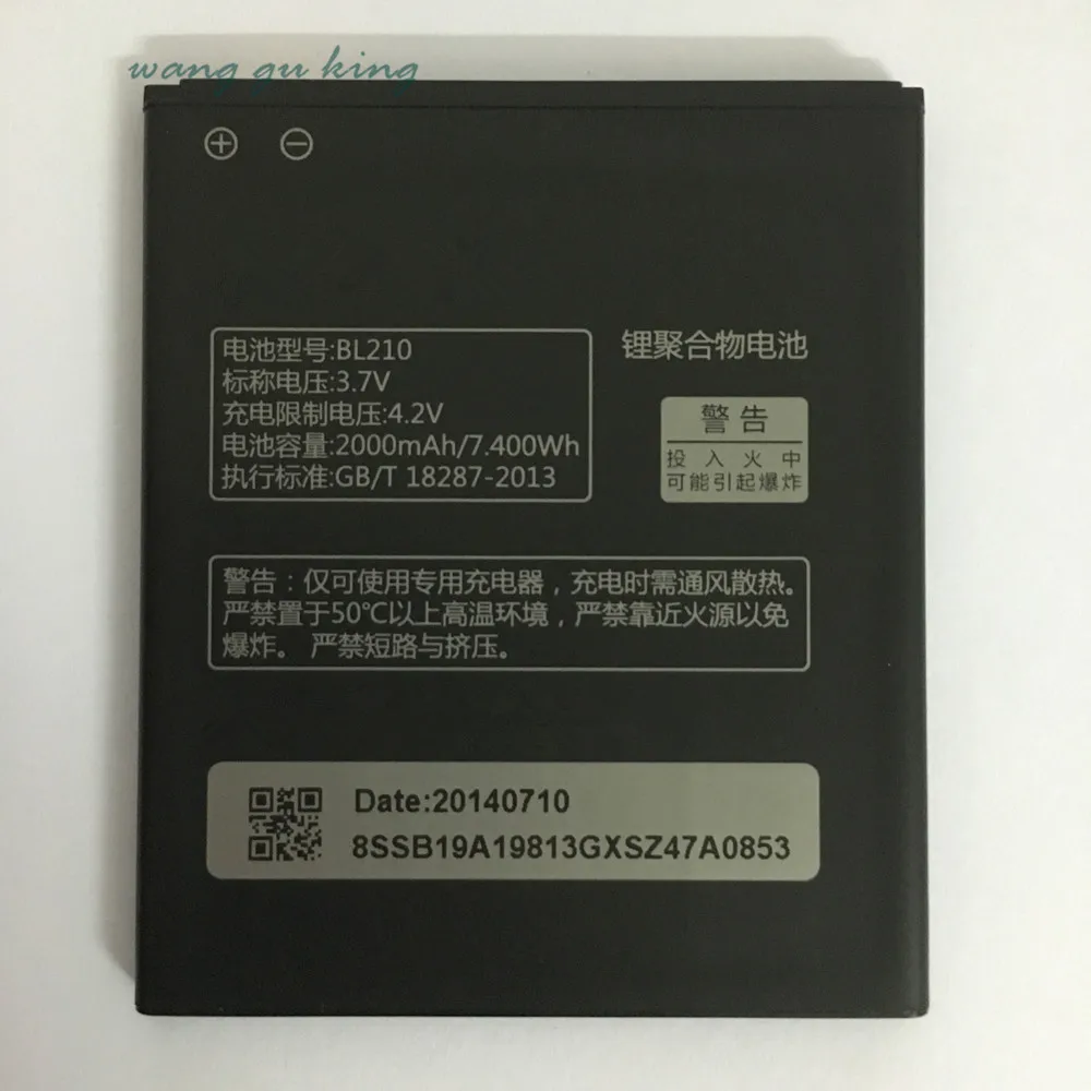 2000 мАч BL210 литий ионный аккумулятор для телефона Lenovo A536 A606 A656 A658T A750E A766 A770E A828T S650 S820