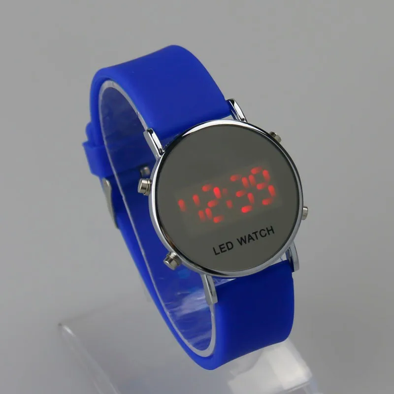 Модные электронные цифровые светодиодные часы мужские и женские спортивные