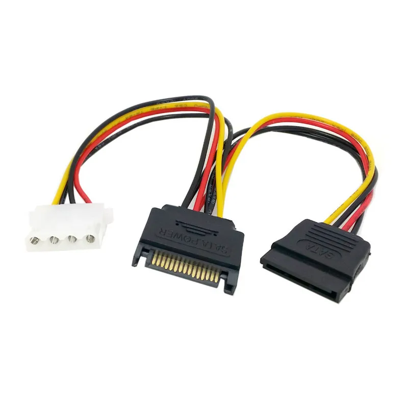 SATA 15pin power к &amp IDE 4-контактный разветвитель питания для материнской платы и