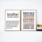 Плакаты и принты с надписью Best Friend Brother, настенная Картина на холсте, настенные картины для мальчиков, декор для комнаты Brother