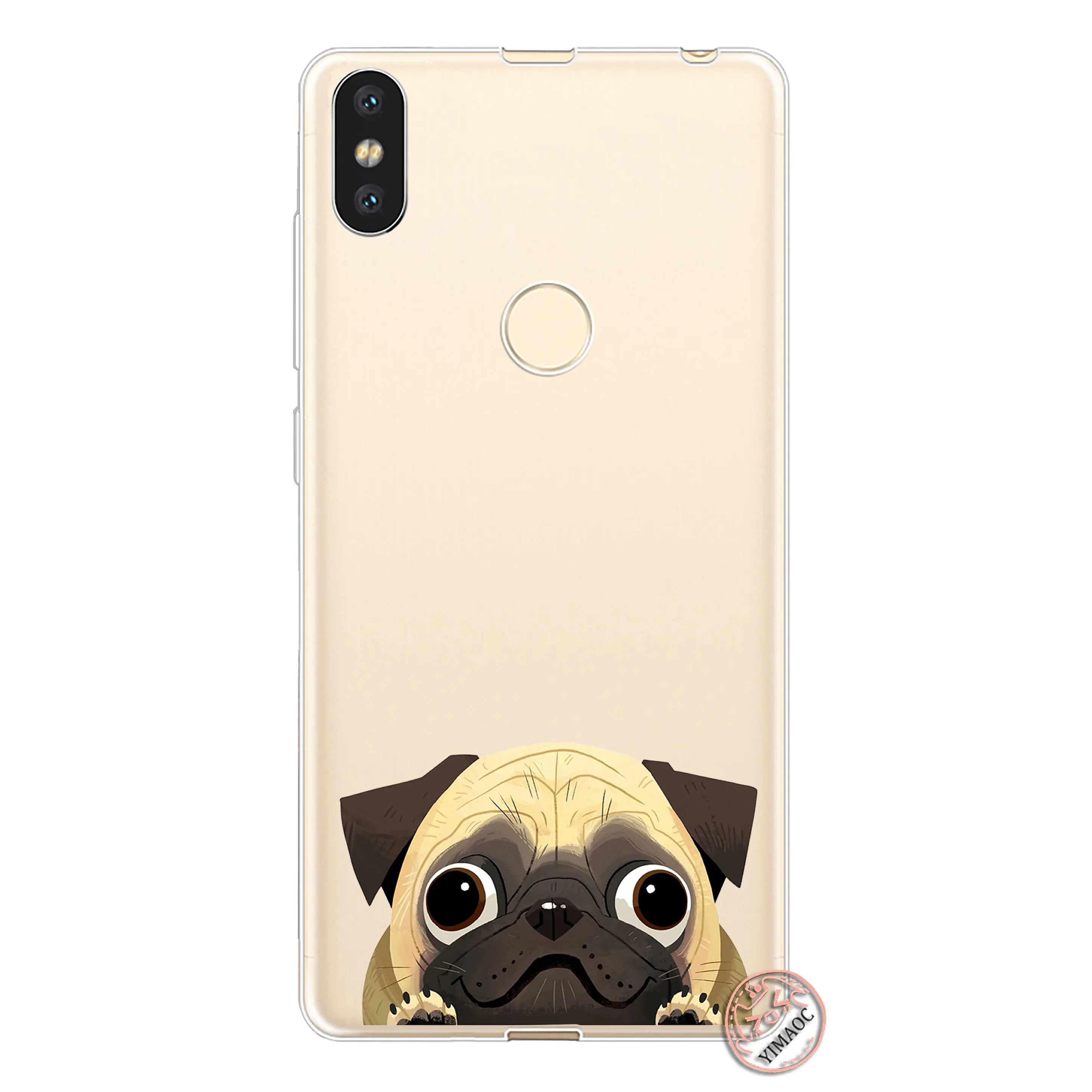 YIMAOC милая собака мопс Мультфильм Бульдог мягкий чехол для Xiaomi Redmi S2 6A 4A Примечание 7 6 5 Pro Plus 5A премьер 4 4X крышка - Цвет: 4