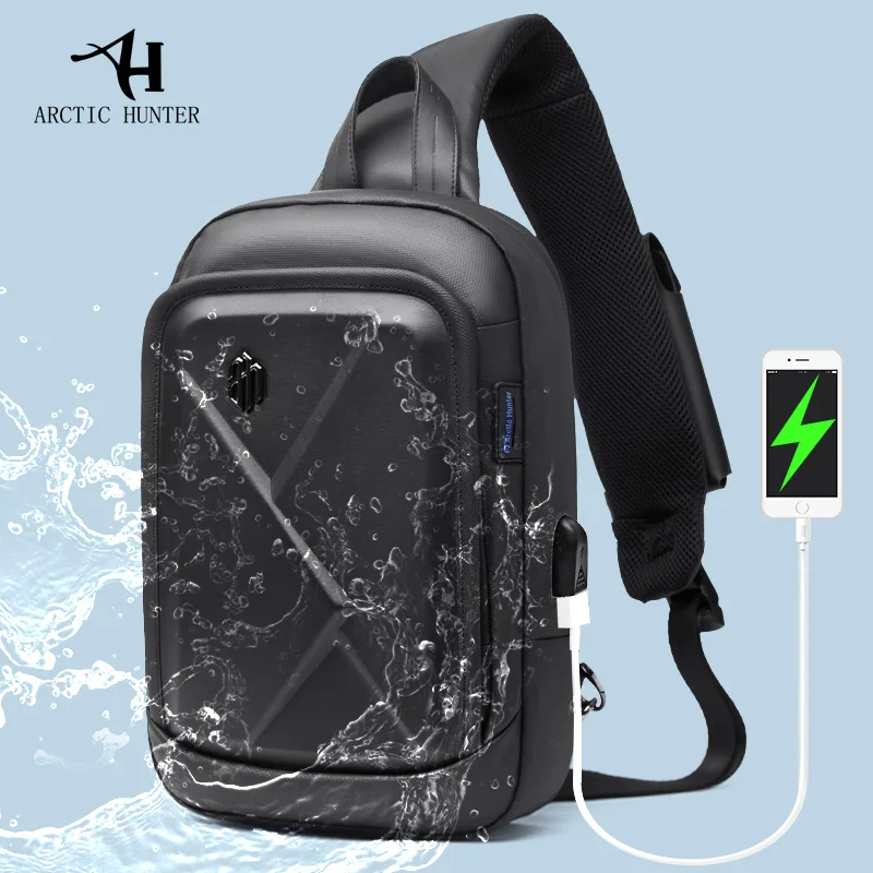 ARCTIC HUNTER Новая мужская нагрудная сумка через плечо повседневная мессенджер