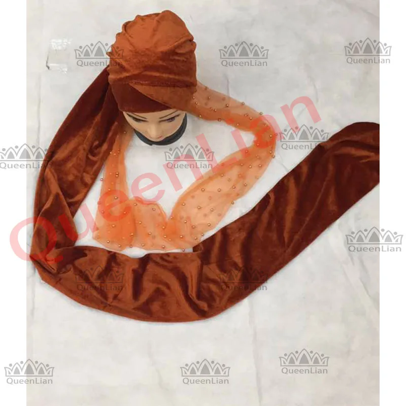 2017 модные эластичные Бандана с жемчугом в африканском стиле для женщин |