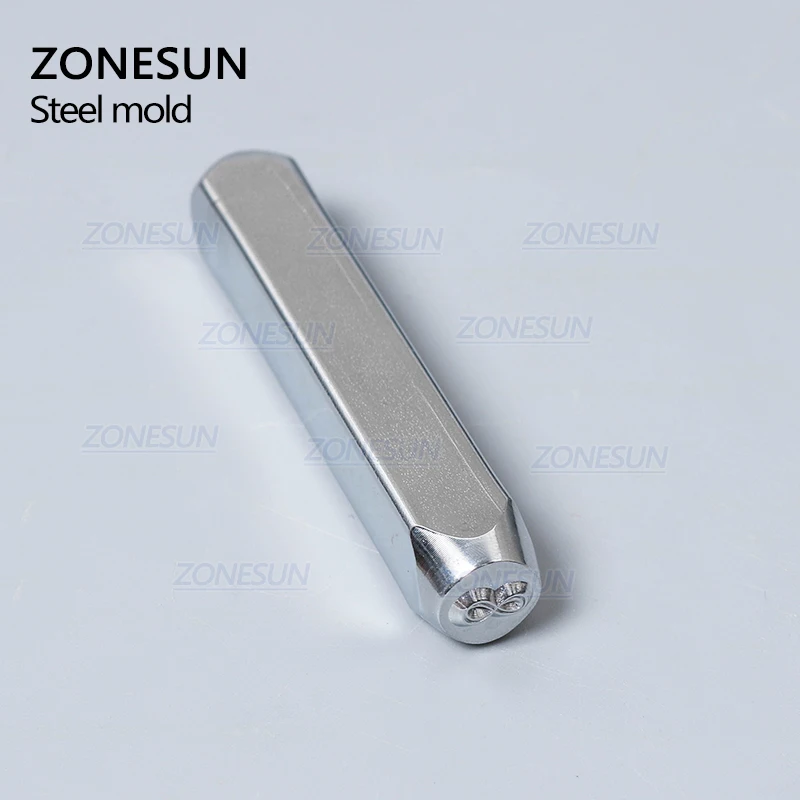 ZONESUN Бесконечность ювелирные изделия Штамповка металлический Алфавит логотип
