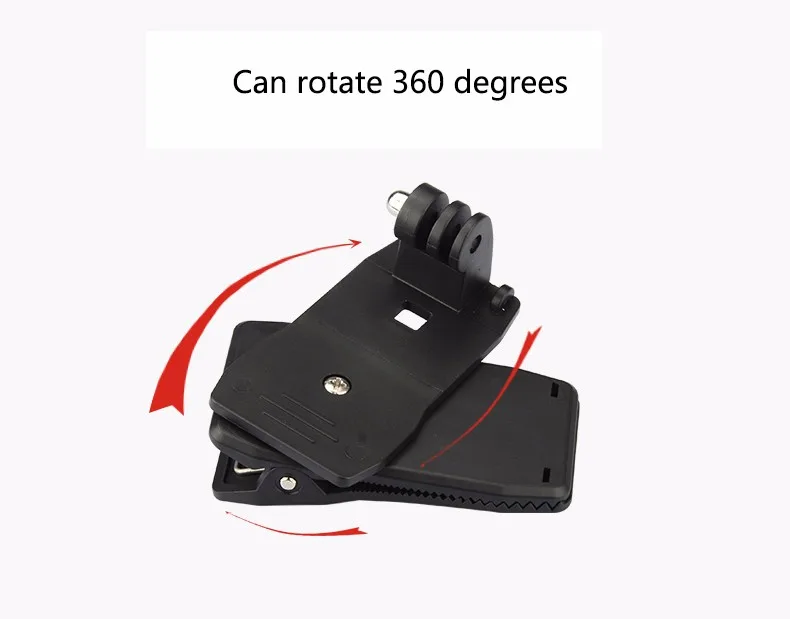 360 градусов Поворотный шляпа пояс зажимное Крепление зажим на рюкзак для