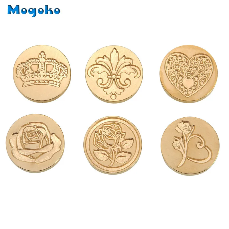 Штампы Mogoko с воском винтажные съемные восковые штампы в стиле ретро украшения