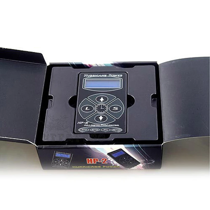 Черный Hurricane HP-2 LCD тату источник питания Двойной Профессиональный цифровой