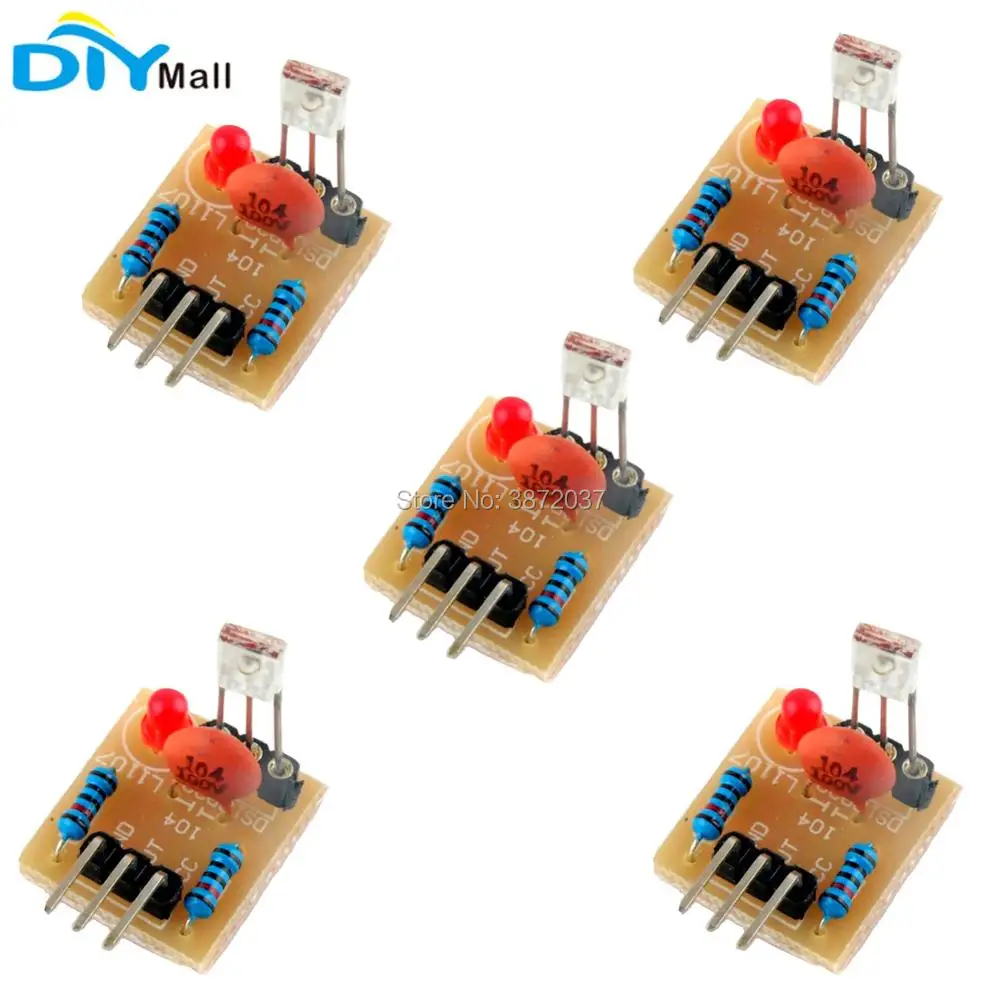 

5pcs/lot Laser Sensor Receiver Module Non-modulator Tube for Arduino