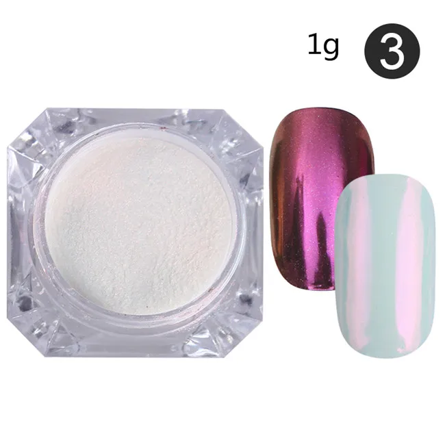 powder3 Ur Sugar металлические зеркальные Блестки для ногтей Пудра супер блестящий серебристый красный золотой Маникюр пигмент для ногтей хромированная пыль украшение - Цвет: powder3