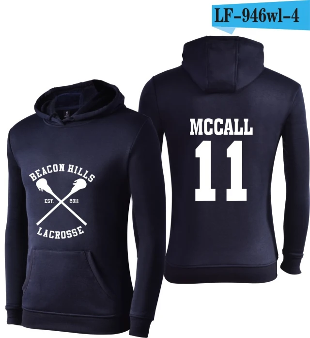 navy blue Подростковый волк Stiles Stilinski 24 толстовки Dunbar McCall moletom толстовка с капюшоном размера плюс harajuku мужская куртка одежда - Цвет: navy blue