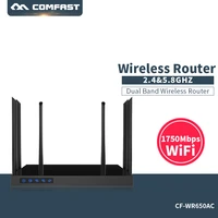 comfast 1750mbps wifi router 2 4g5 8g enginering manage router cf wr650ac 1 wan 4 lan 802 11ac access point wifi router