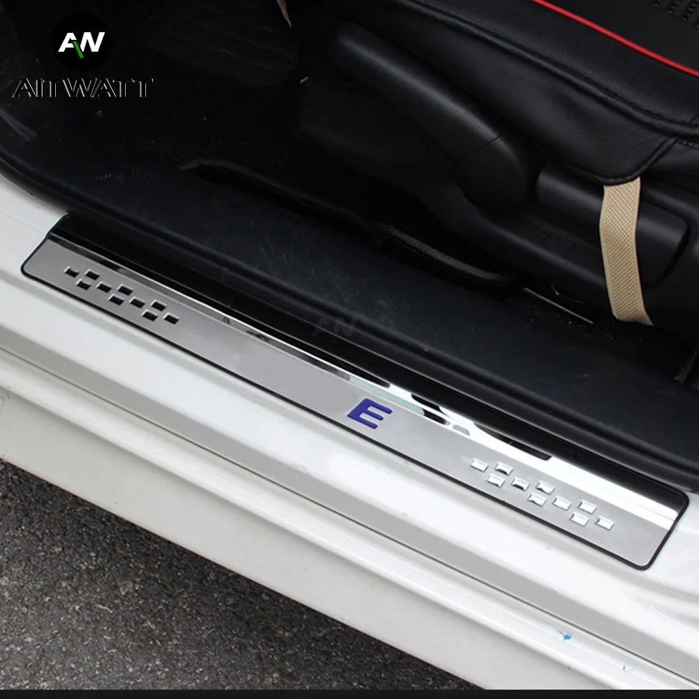 4 шт. наружная Накладка на порог двери из нержавеющей стали для Honda Jade 2013 2014 2015