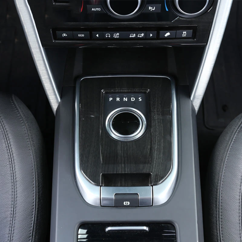 

Car-Styling Interior Moulding Chrome Gear Shift Panel Trim Sticker Black Wood For Land Rover Discovery Sport 2015-2017 Newest