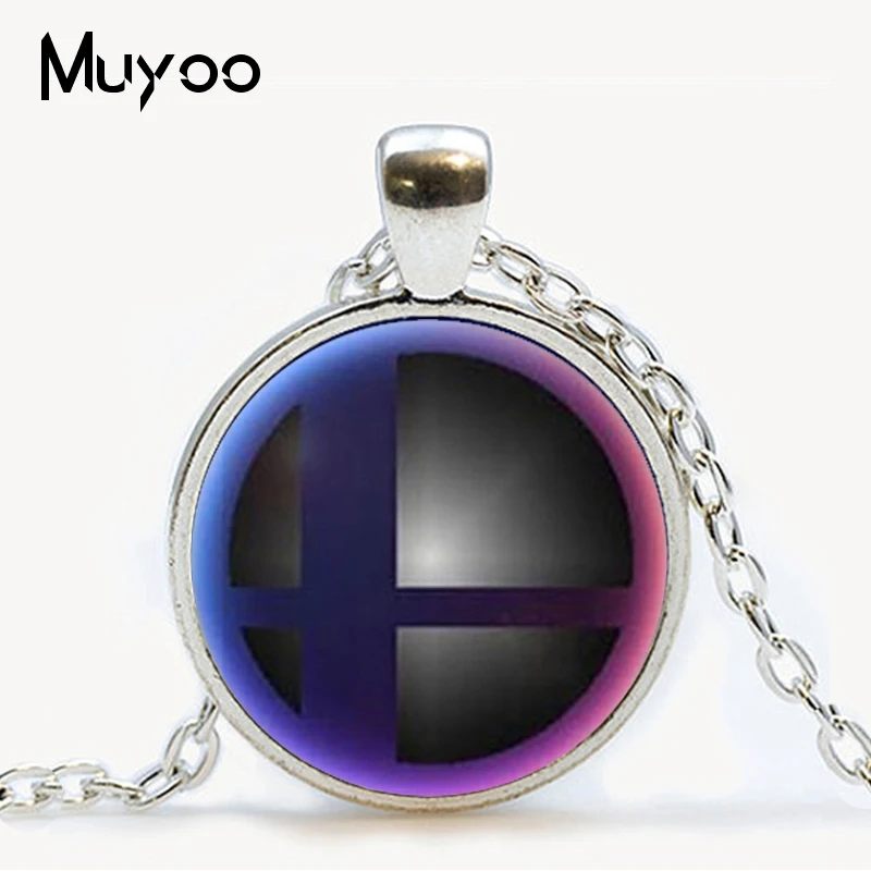 Модный ударный мяч ожерелье супер Smash Bros стеклянный купол для ювелирных украшений кулон для ювелирных украшений