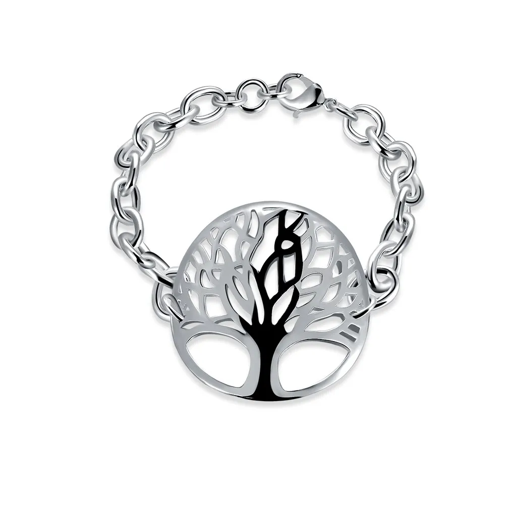 Lsb596 новые модные женские туфли серебристого цвета Браслеты Jewelry Лидер продаж
