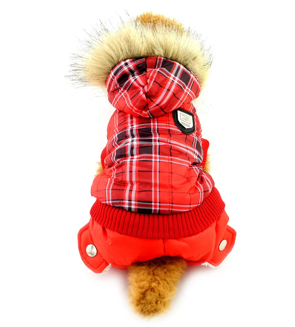 Одежда для маленьких собак девочек и мальчиков европейский стиль клетчатое