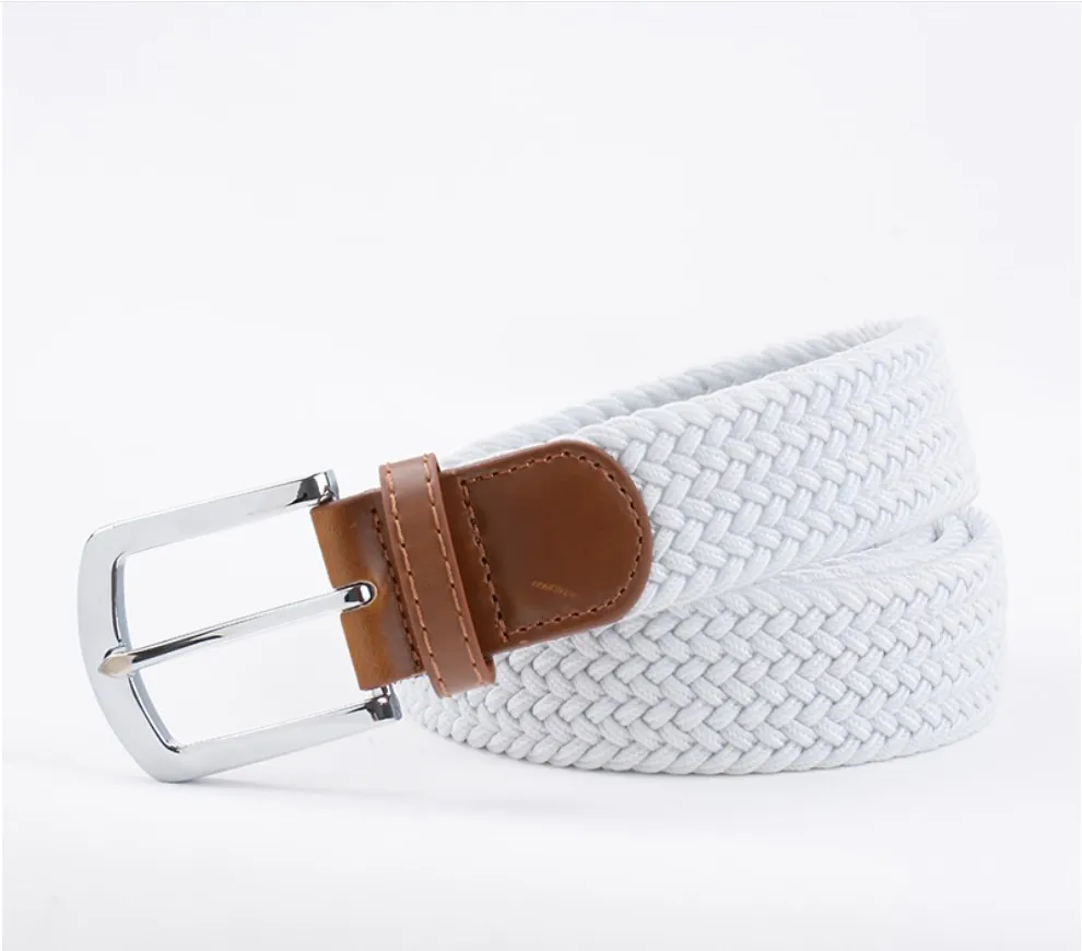 Новые модные деловые эластичные ремни для мужчин и женщин холщовые Прямая