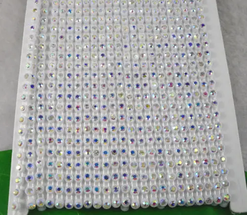 SS16 Класс прозрачное стекло АБ 4 мм стразы черные белые пластиковые украшения