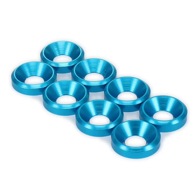 8 шт. m4 алюминиевый сплав плоский шестигранник гнездо винтовая прокладка шайба RC