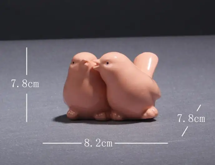 

Simulation Bird Ceramic Bird Crafts Couple Magpie Bird garden Decoration Home Office Table Decoration Of Lovers Good Gifts 05170