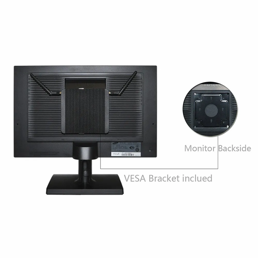 QOTOM IPC микро ПК без вентилятора Q575P Celeron AES-NI 4 COM GPIO WI-FI для дома/офиса/банка