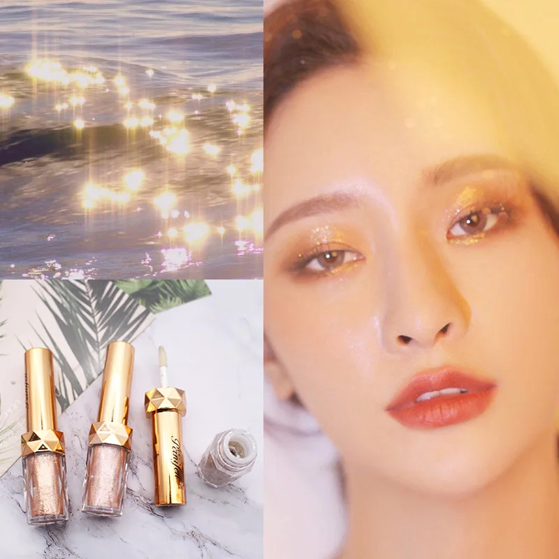 Алмазные блестящие тени для век крем 6 цветов водостойкие Длительное Действие