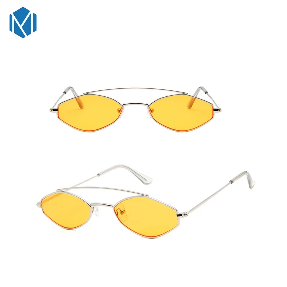 Женские винтажные солнцезащитные очки в небольшой оправе с двойным лучом модные