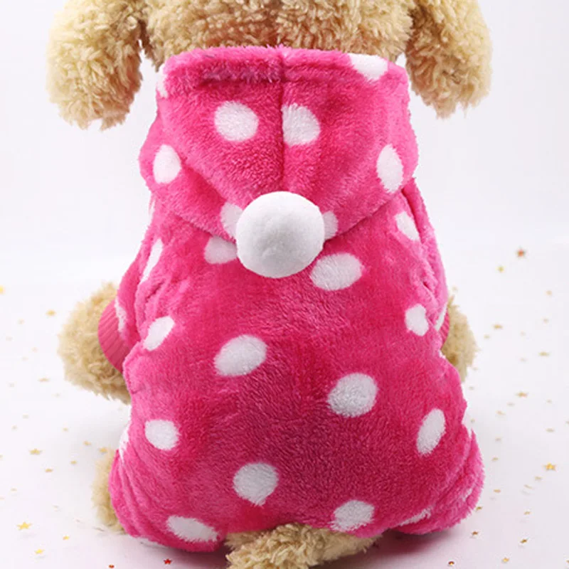 B6 Winter Soft Fleece Pet Dog Jumpsuit Clothes Warm Small Dogs Chihuahua Pug Hooded Coat Jacket Puppy Cat 4 legs Clothing Outfit | Дом и сад