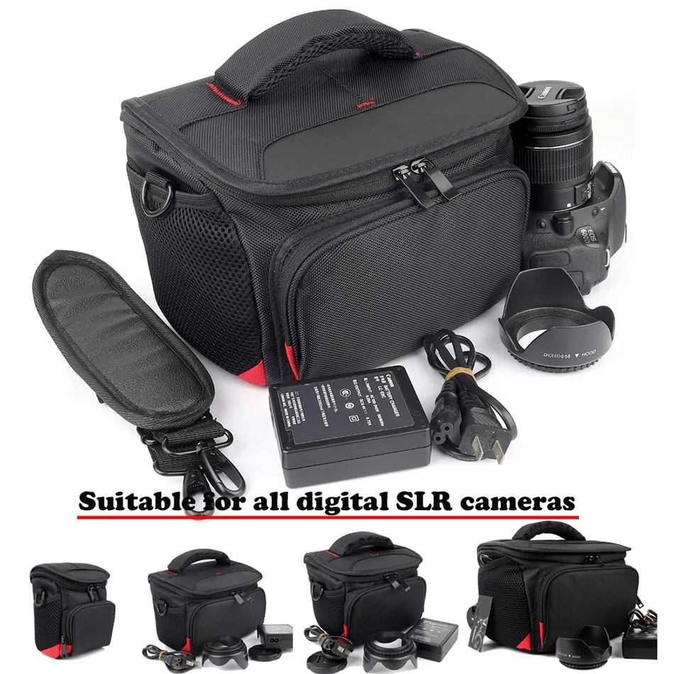 Сумка для DSLR камеры Canon 4000D EOS R T7 750D 1500D 1300D 200D 5D Mark IV III 800D 6D II 7D 77D 60D 70D 600D 700D 760D|Сумки