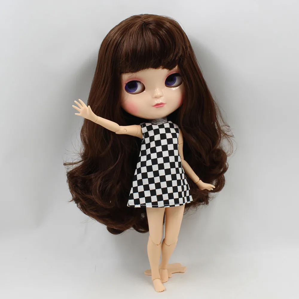 Кукла ICY DBS с маленькой грудью азон тело fortune days 230BL0312 коричневые волосы челкой 30 см