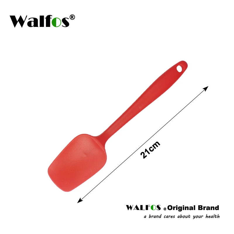 WALFOS 1 шт силиконовый скребок, силиконовый шпатель, силиконовый скребок для выпечки/кухонный скребок силиконовая форма, формы для выпечки - Цвет: Red 21cm