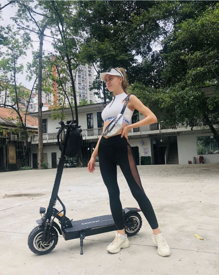 CHICWAY внедорожный электрический скутер 3200 Вт, 60V26AH, максимальная скорость 65 км/+, двойной масляный тормоз, умный светодиодный, электронный замок, клаксон